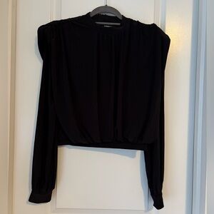 Express Black Long Sleeve Blouse